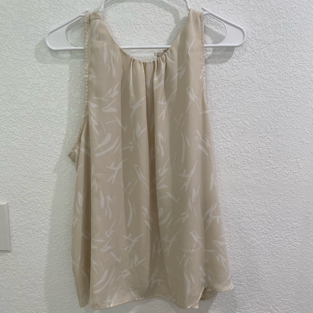 A New Day Cream Tank Top Size L